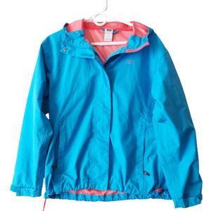 Helly Hansen Loke Hiking Shell Blue Hooded Jacket Women's Sz L
